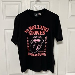 Medium, black Rolling Stones, H&M T-shirt